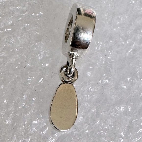 Pandora Sterling Silver 925 and Red CZFlip Flop Dangle Charm - Picture 6 of 6